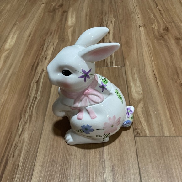 Bunny Cookie Candy Jar Easter Young’s Heartfelt Kitchen Creations Glazed Ceramic - Picture 1 of 5